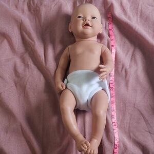 Diana 1998 Newborn Realistic Baby Doll with White Diaper Baby Boy